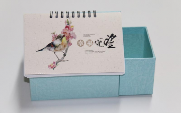 房子台曆定制,收納盒台曆定做